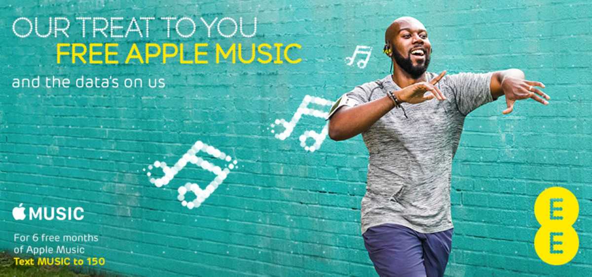 EE and Apple Music incentive marketing example