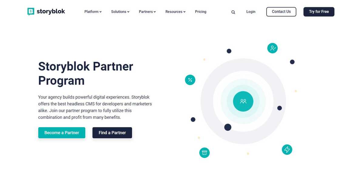 Storyblok partner ecosystem example