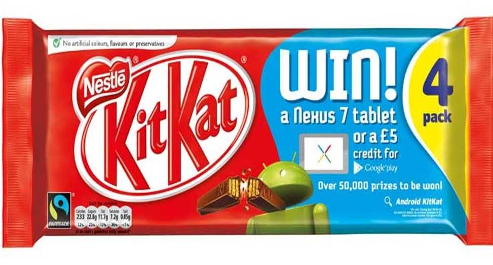 KitKat and Google distribution marketing partnership