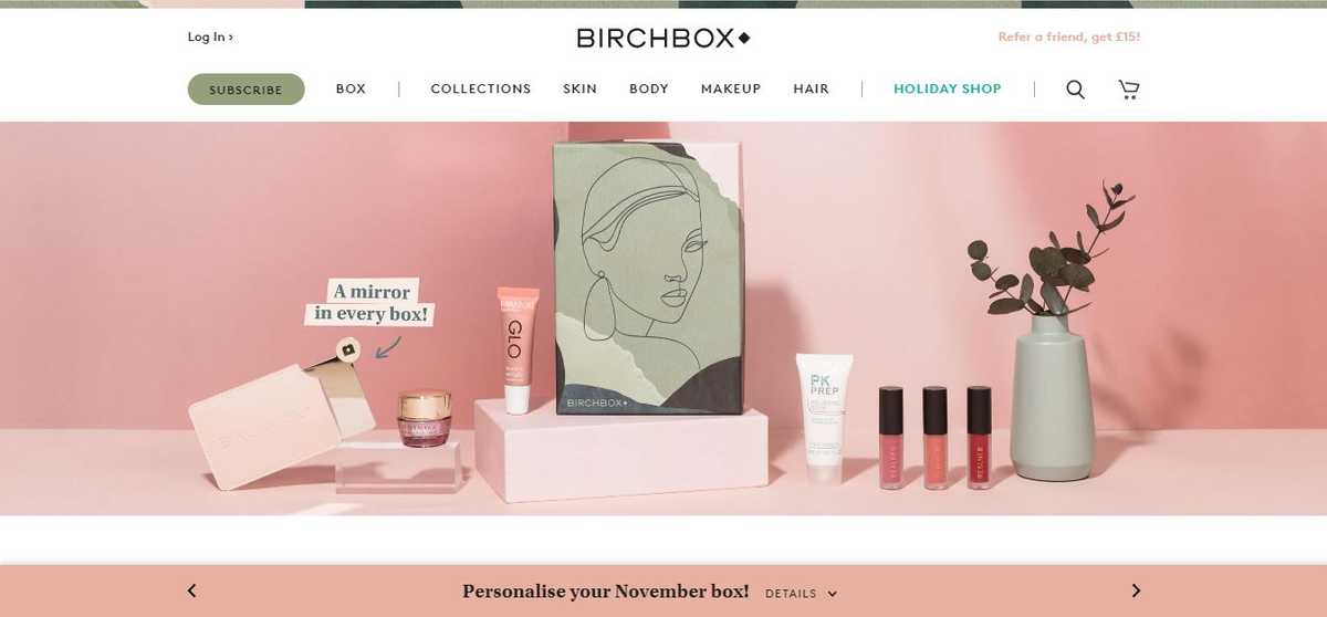 Birchbox bundling example