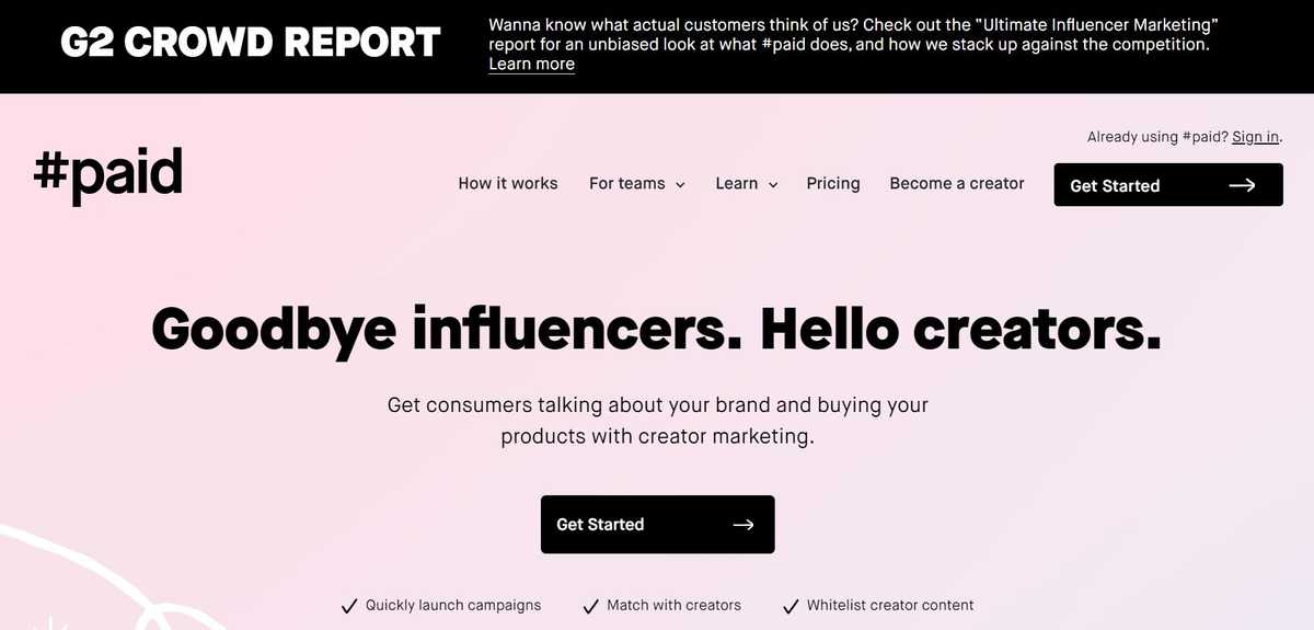 #Paid influencer marketing platform