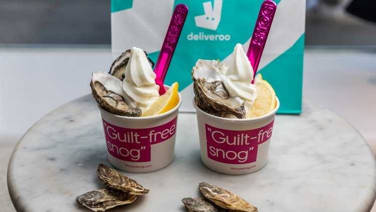 Deliveroo and Snog seasonal partnership example